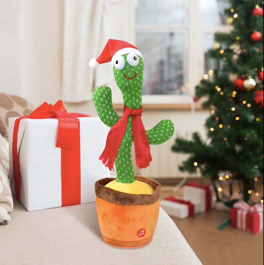 Soft Plush Electronic Dancing Singing Cactus | Recording Lighting